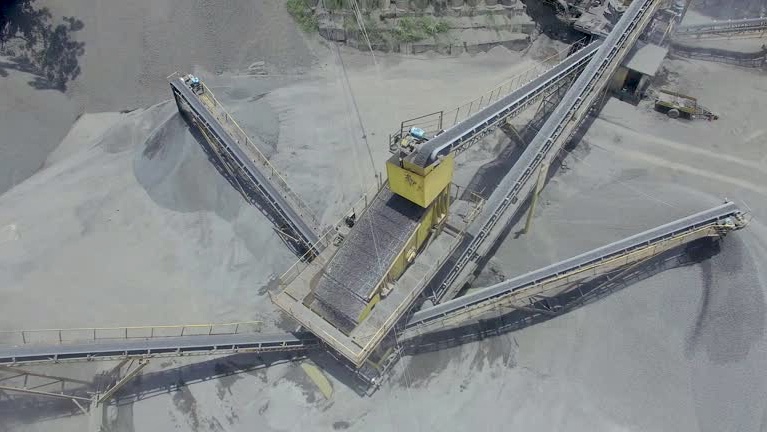 conveyor belt mine rock transport